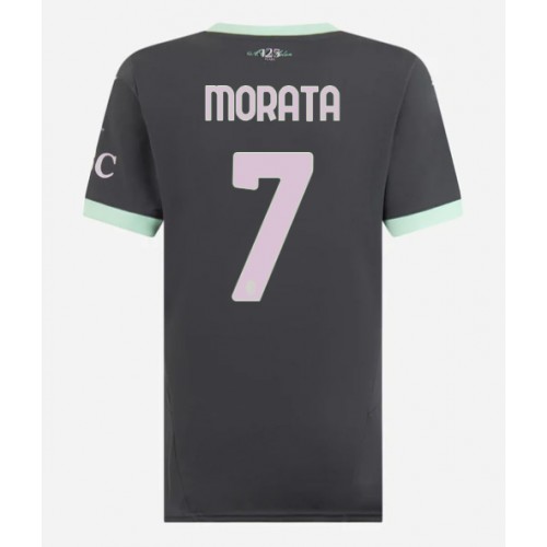 Dres AC Milan Alvaro Morata #7 Rezervni za Žensko 2024-25 Kratak Rukav